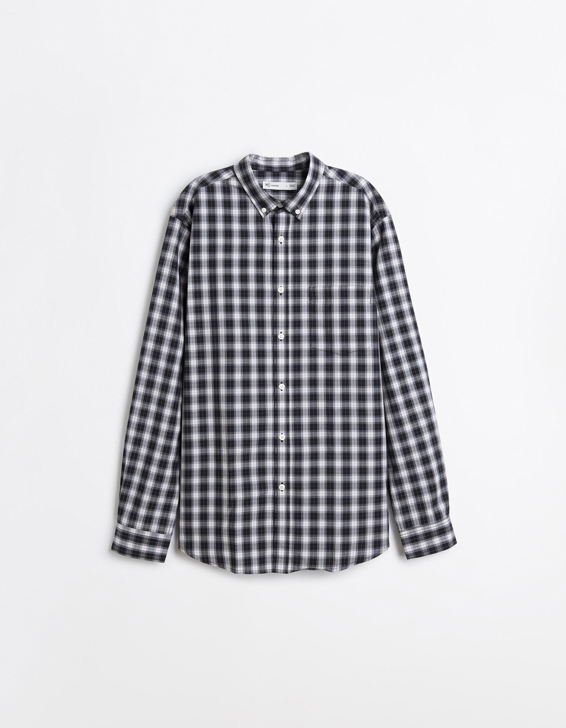 Comprar Online Camisa De Popelina, Homem, Cinzento