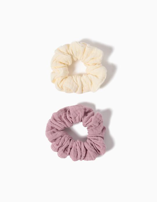 Comprar Online Pack 2 Elásticos de Cabelo Scrunchies, Menina, Multicor