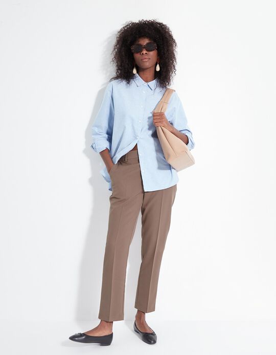 Comprar Online Calças, Mulher, Taupe