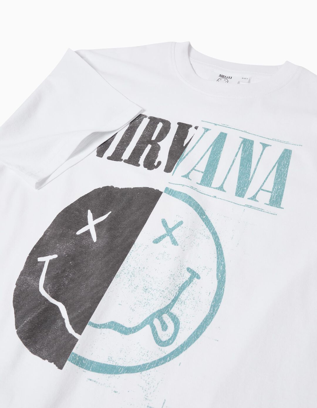 T-shirt 'Nirvana', Menino, Branco