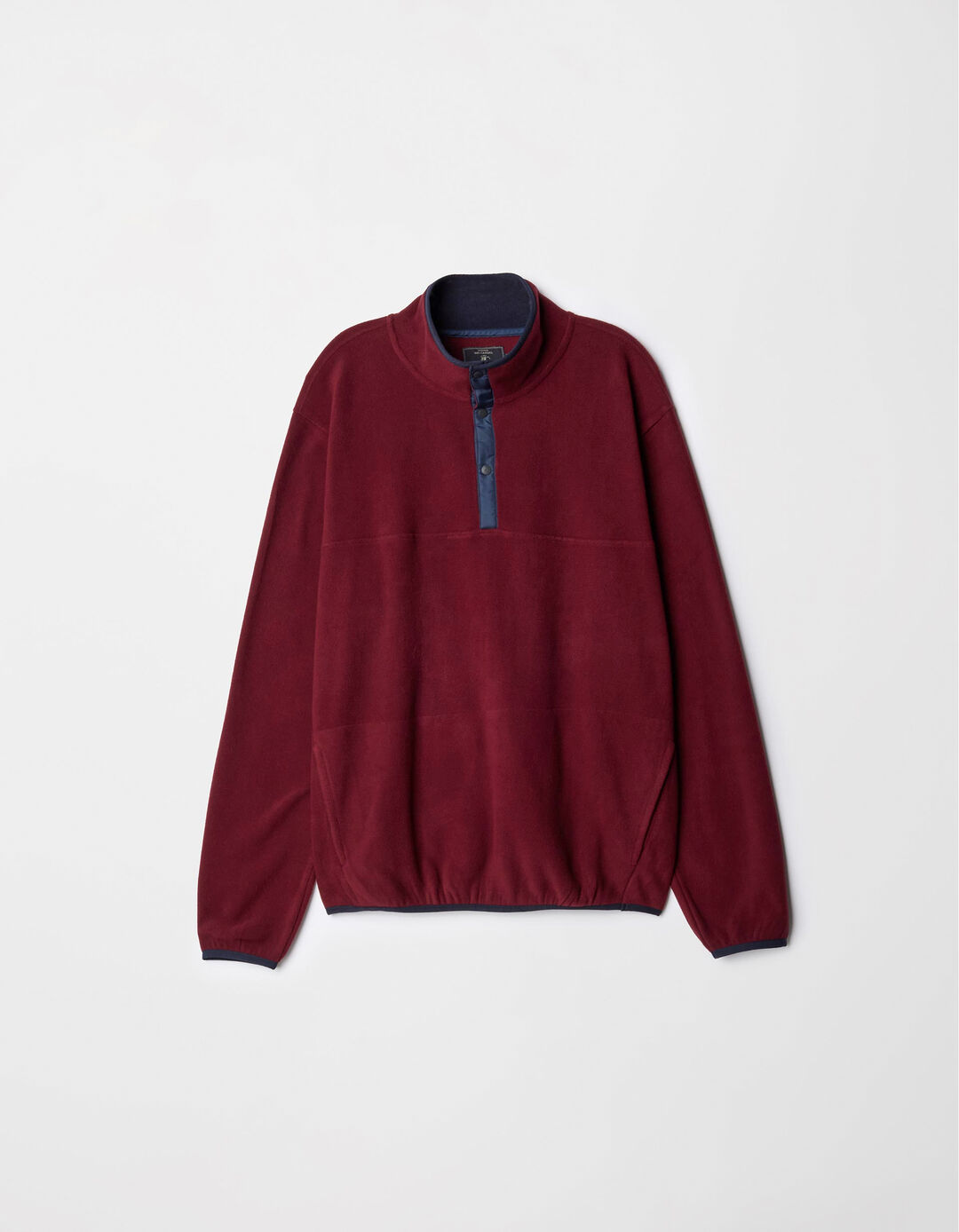 Sweatshirt Polar, Homem, Vermelho Escuro