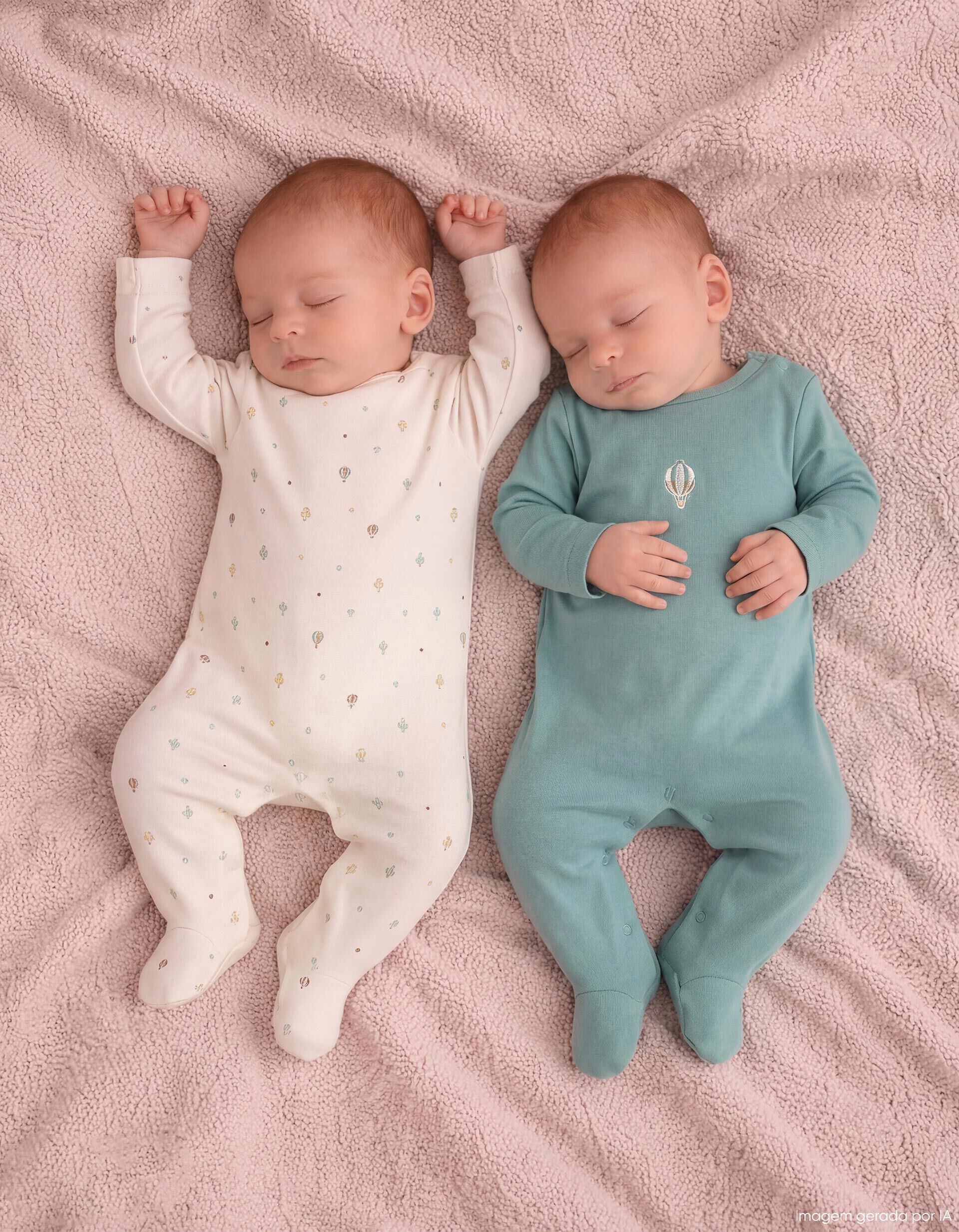 Pack 2 Babygrows, Rec&eacute;m-Nascido, Verde Escuro