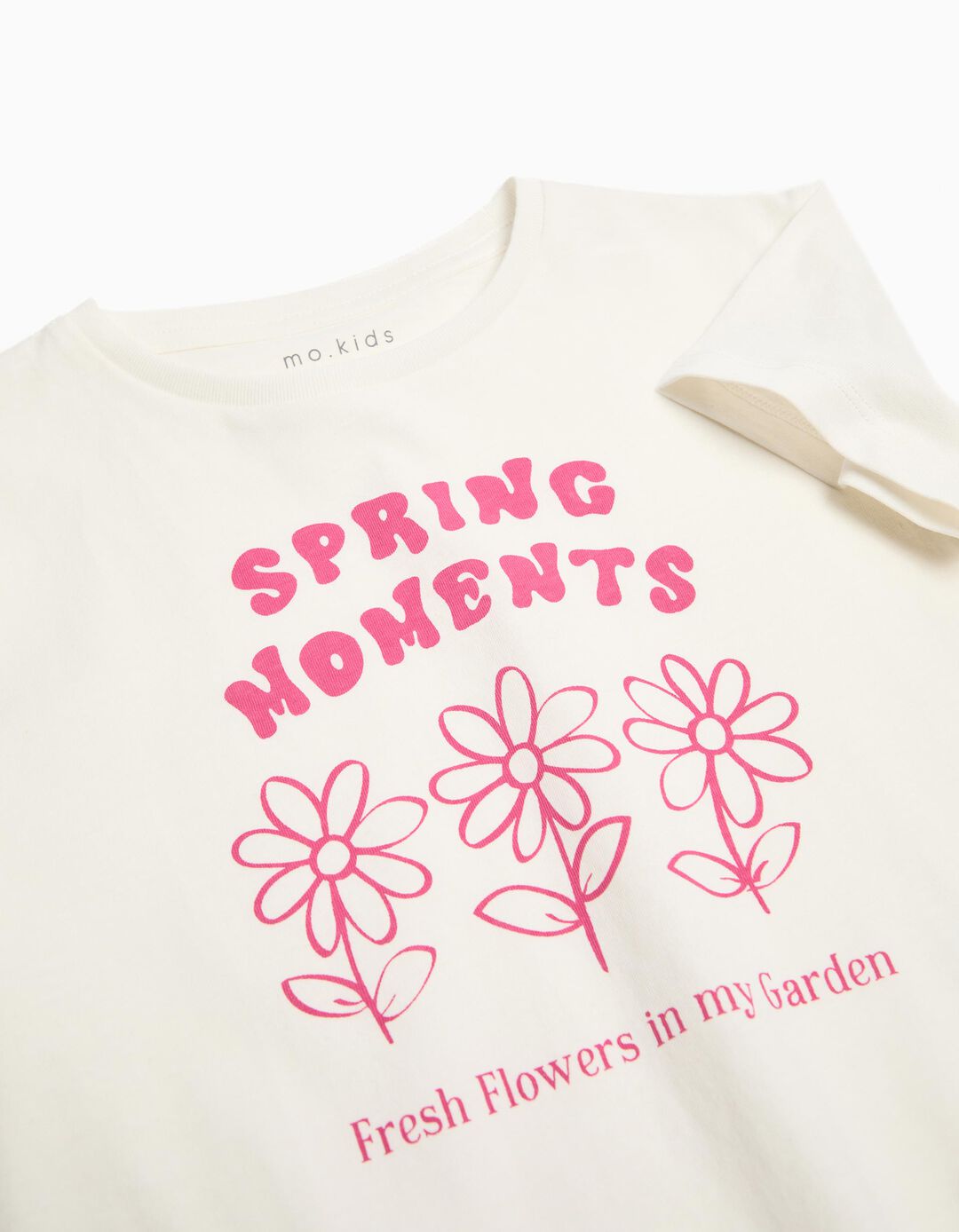 T-shirt Print, Menina, Branco