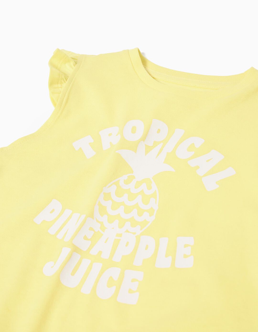 T-shirt, Menina, Amarelo 