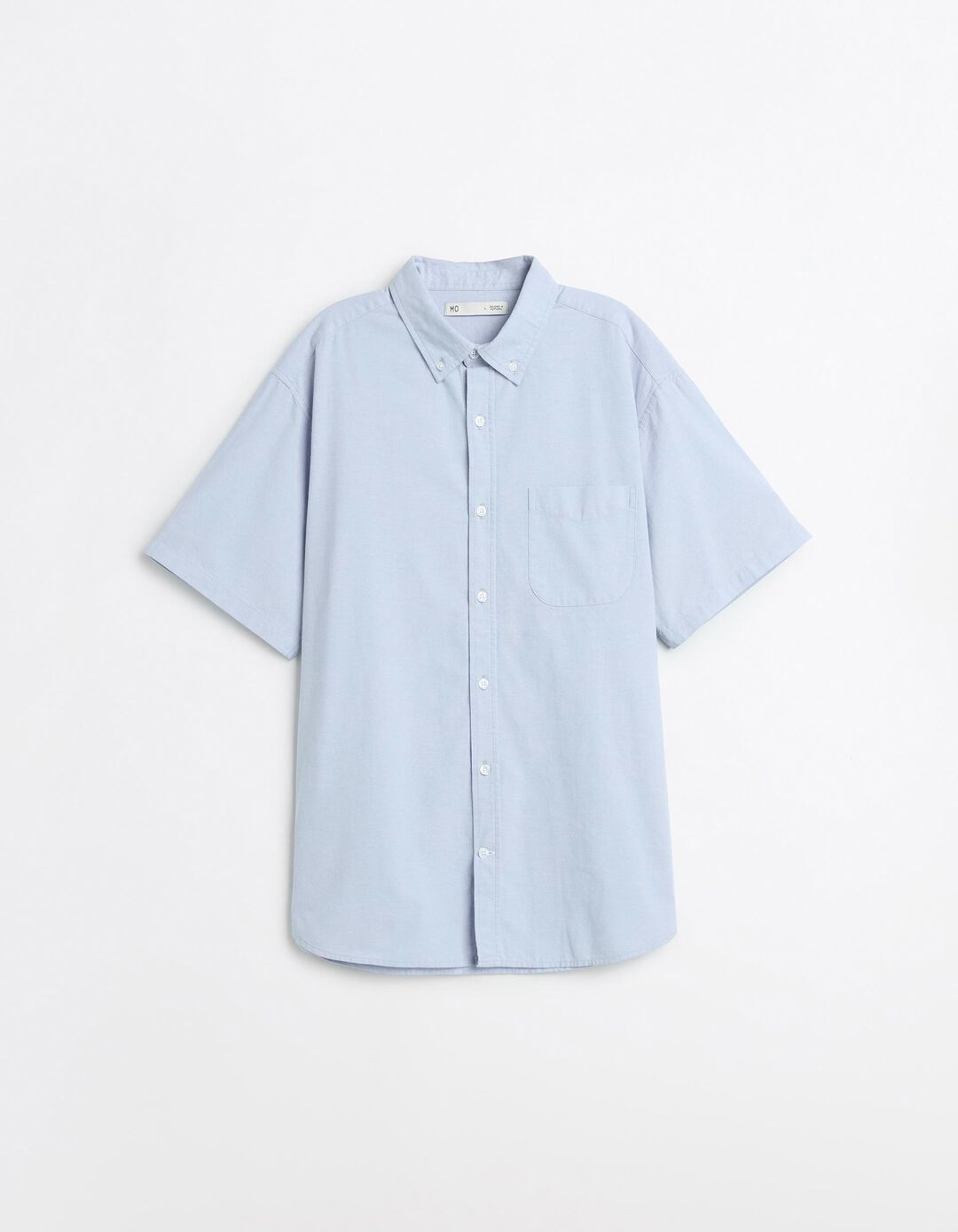 Camisa Manga Curta, Homem, Azul Claro