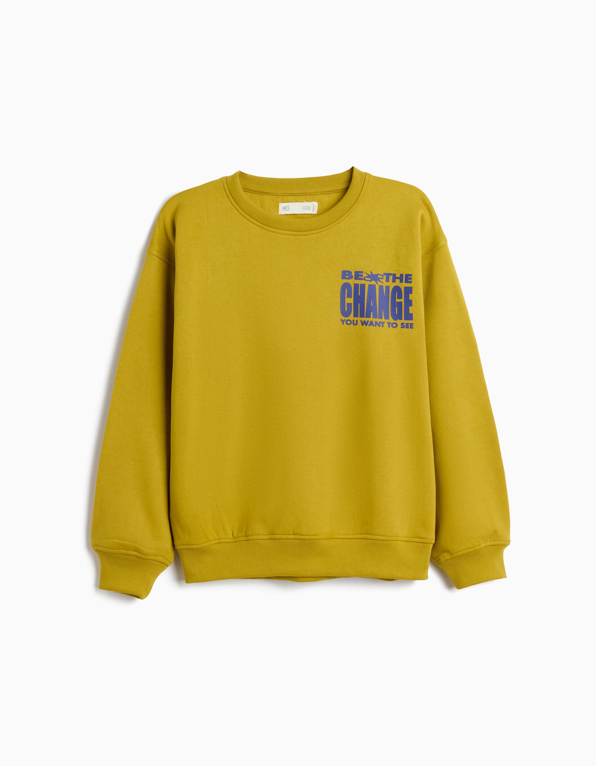 Comprar Online Sweathirt Estampada, Menino, Amarelo Escuro