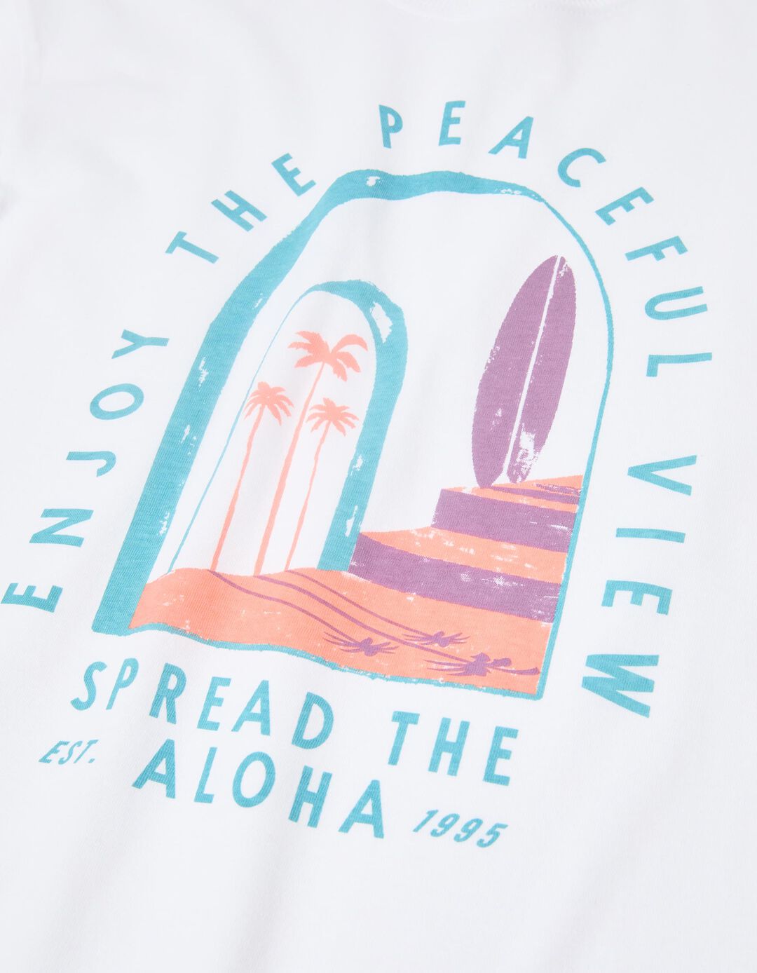 T-shirt Print, Menino, Branco