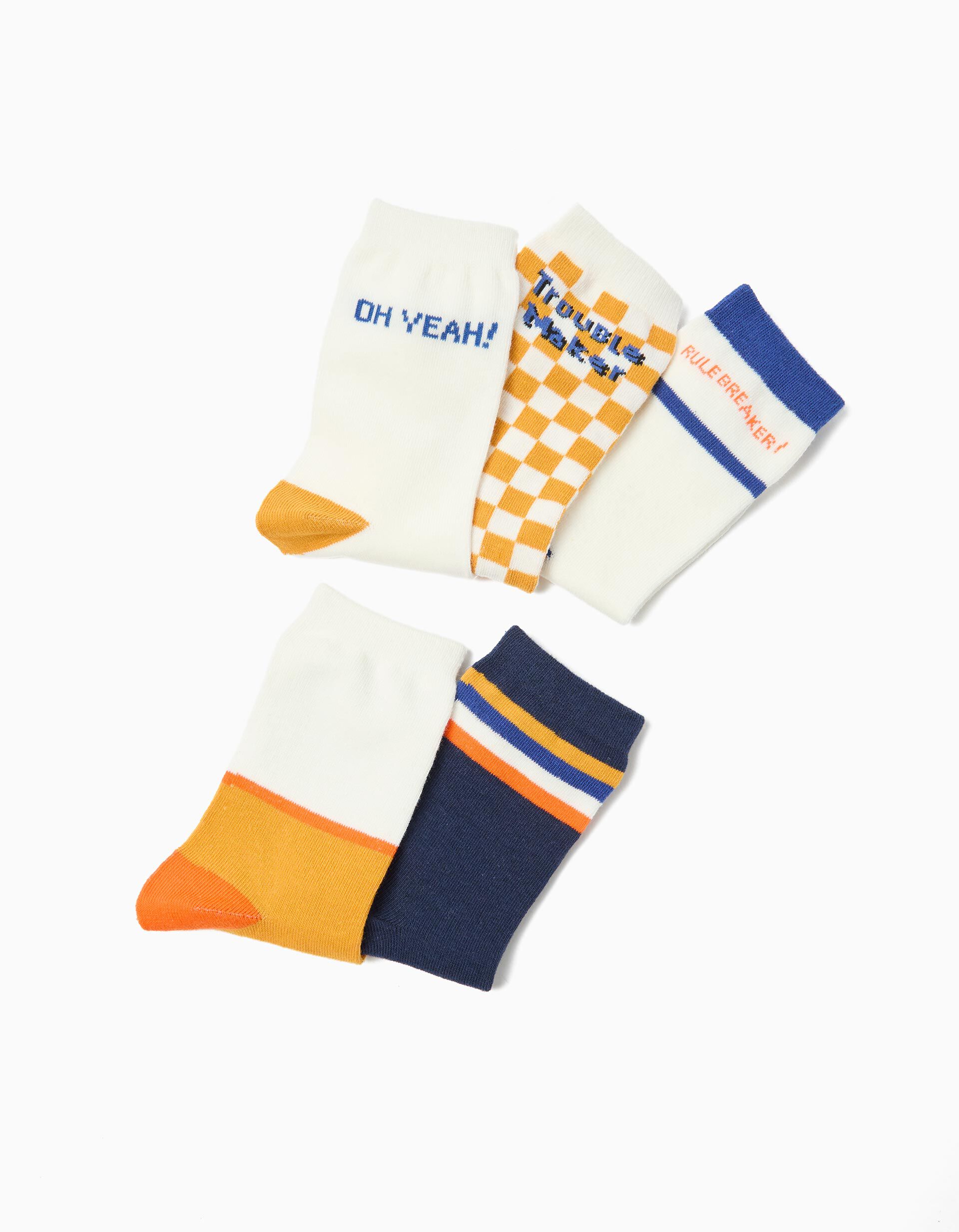 Comprar Online Pack 5 Pares de Meias, Menino, Multicor