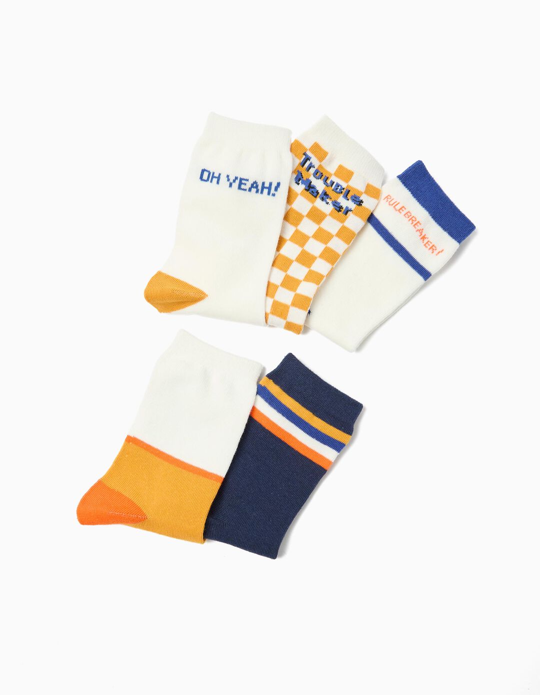 Pack 5 Pares de Meias, Menino, Multicor