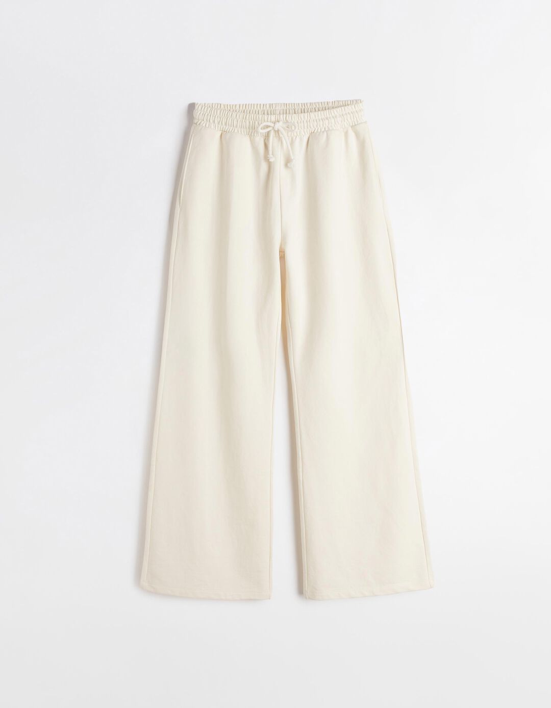 Joggers Wide Leg, Mulher, Bege Claro