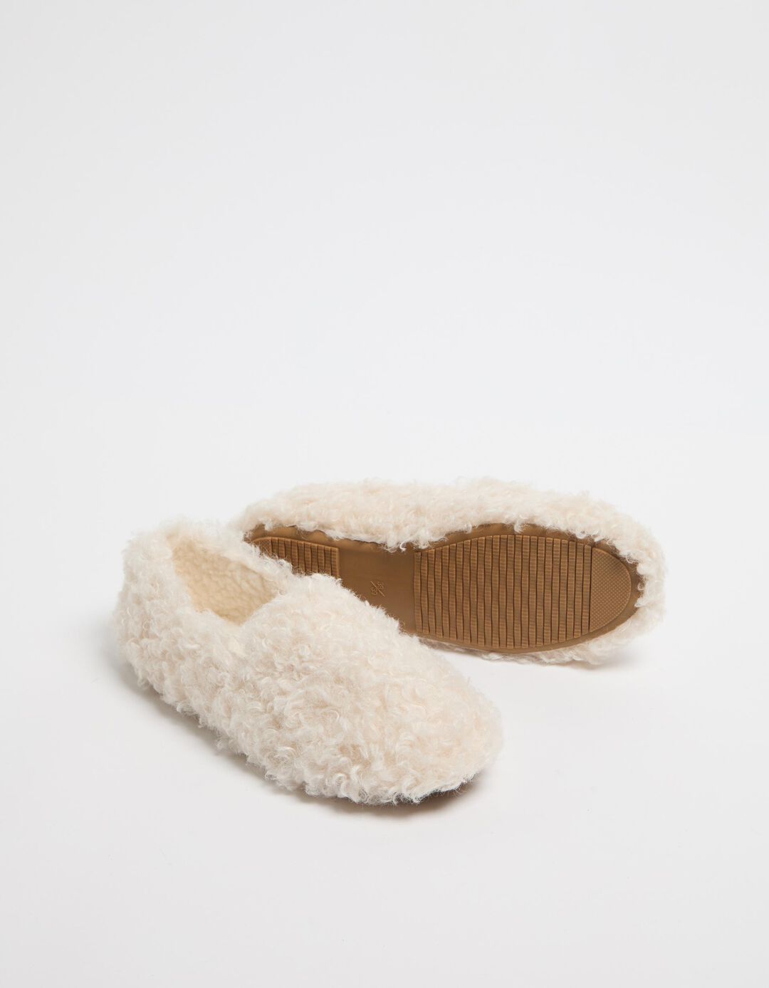Pantufas Sherpa, Mulher, Branco
