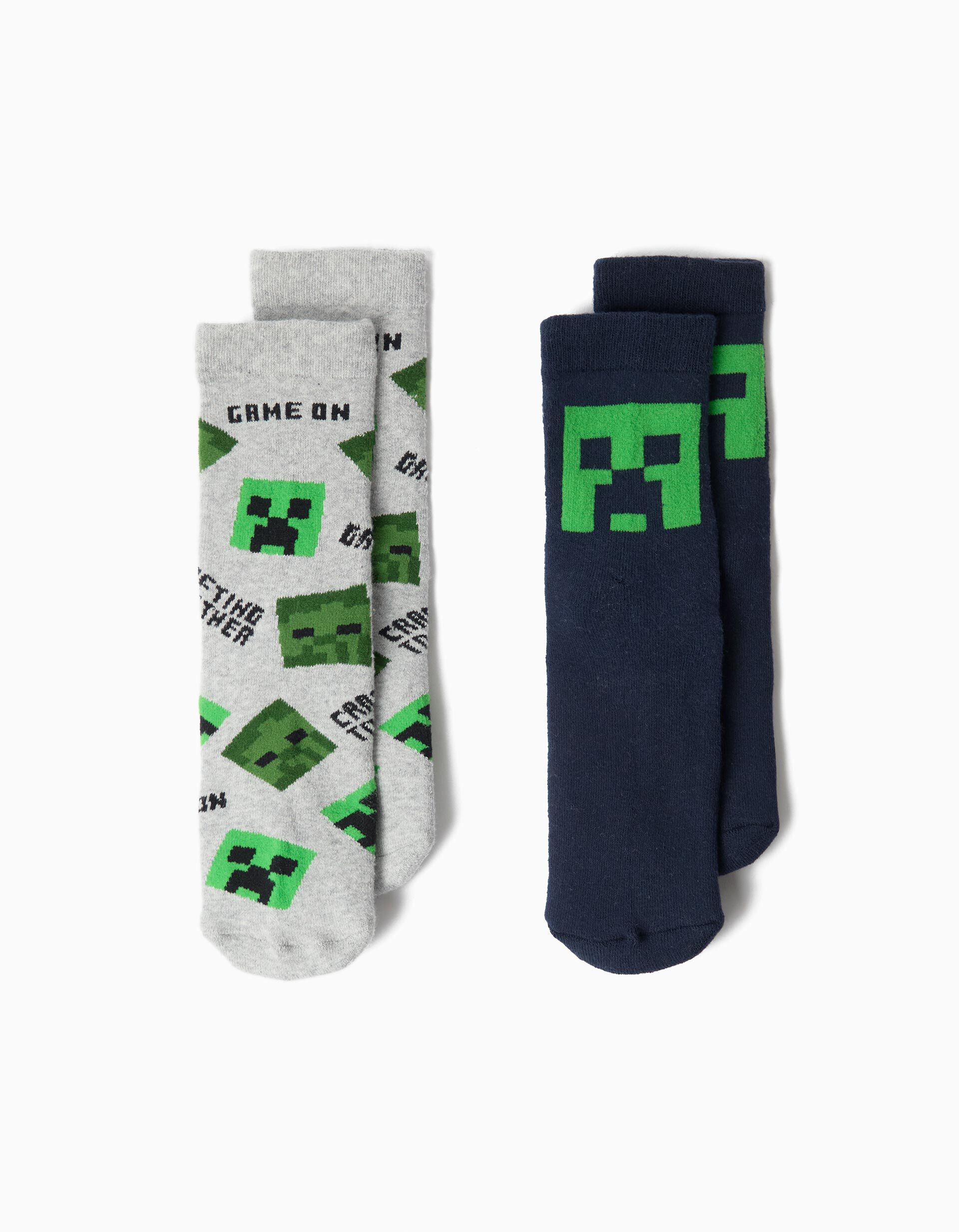 Comprar Online Pack 2 Pares De Meias 'Minecraft', Menino, Multicolor