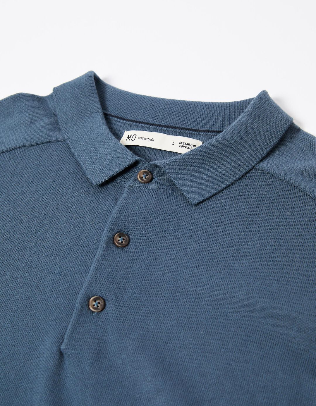 Polo com Caxemira, Homem, Azul