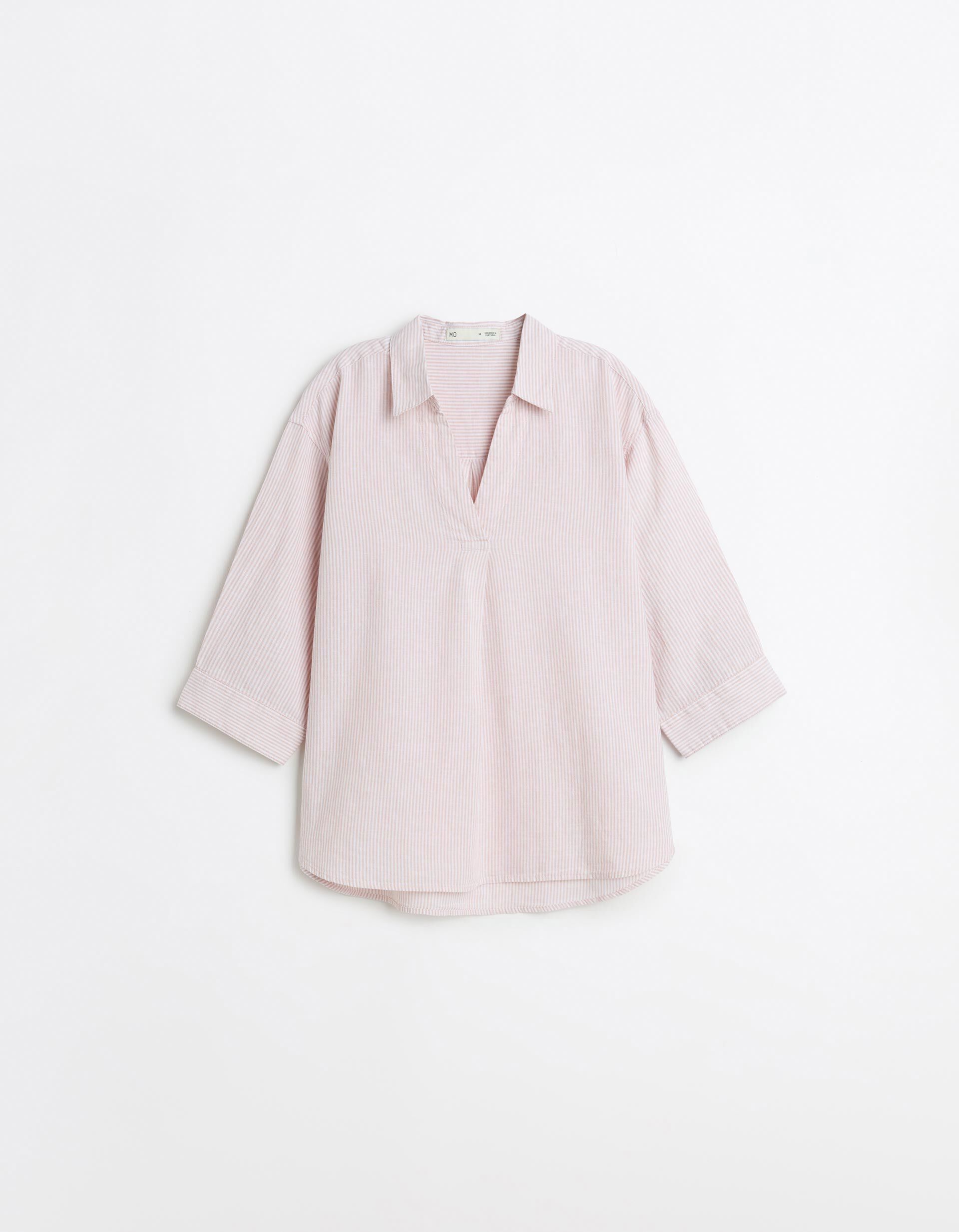 Comprar Online Blusa com Linho, Mulher, Rosa