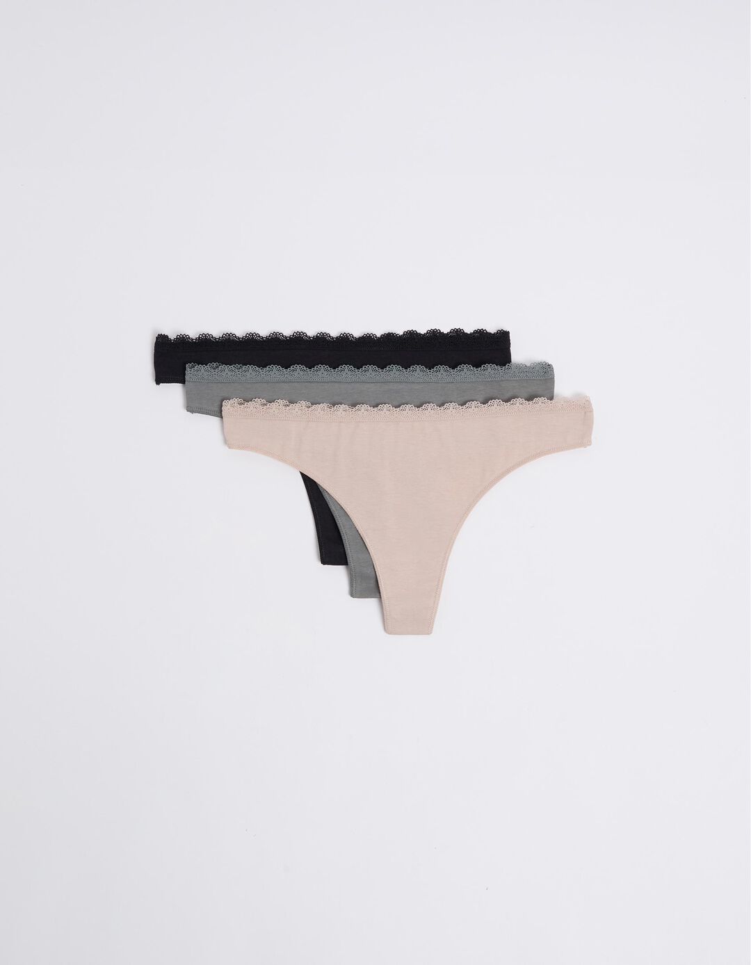Pack 3 Cuecas Tanga, Mulher, Multicor