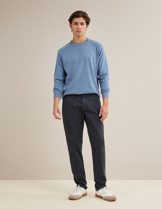 Comprar Online Cal&ccedil;as Chino Slim, Homem, Azul Escuro