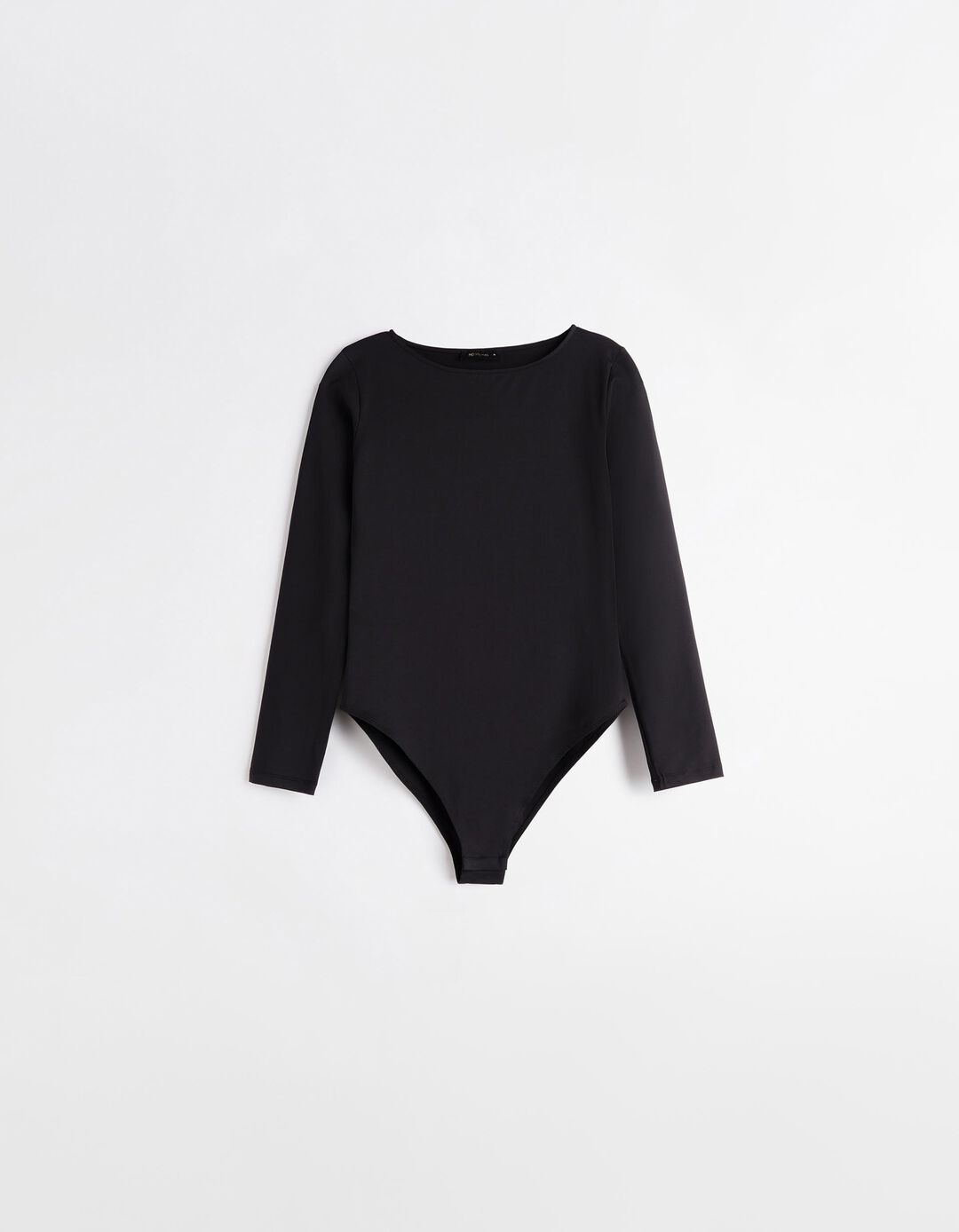 Body de Manga Comprida, Mulher, Preto