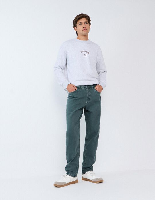 Comprar Online Cal&ccedil;as de Ganga Relaxed Fit, Homem, Verde Escuro