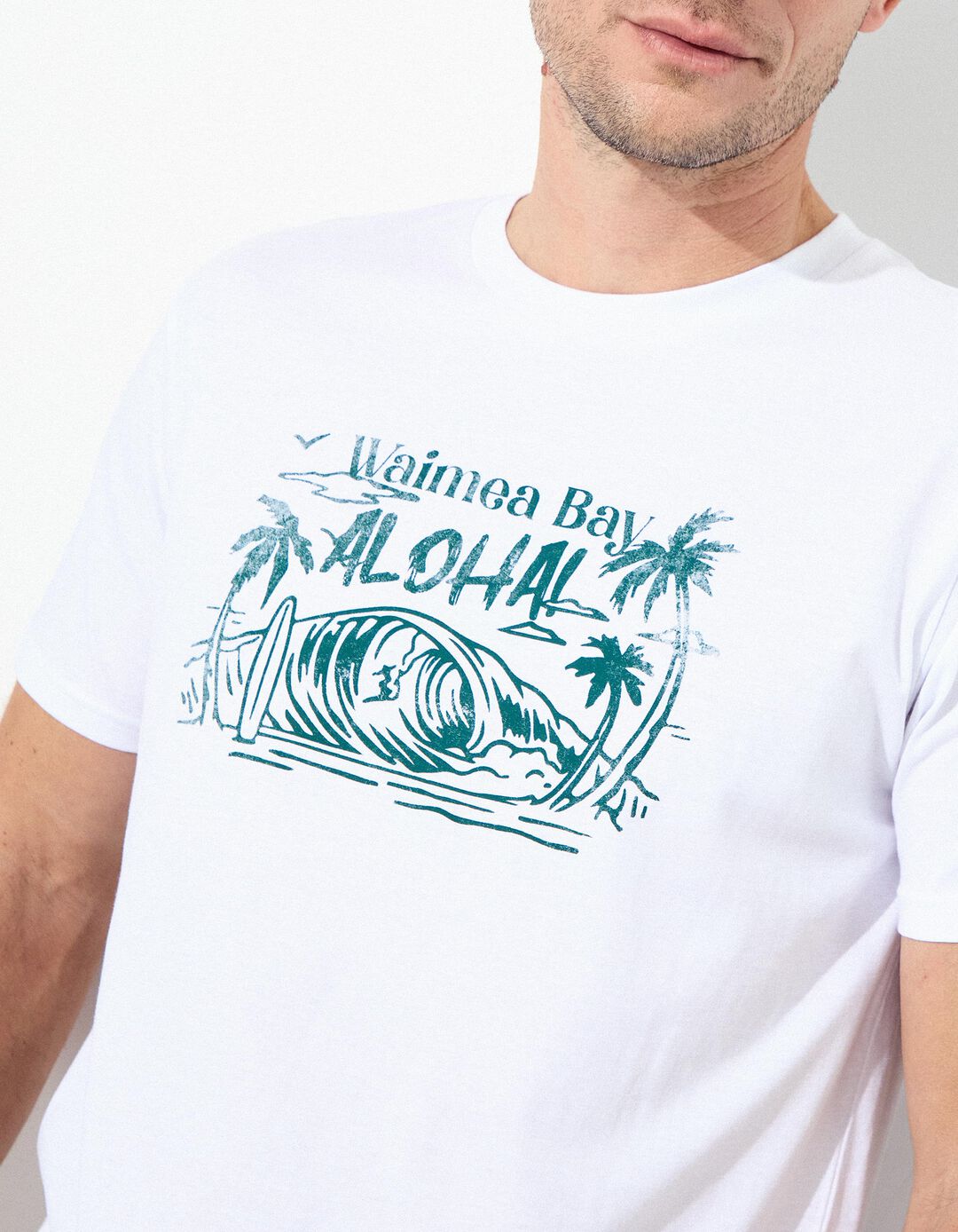 T-shirt Jersey, Homem, Branco