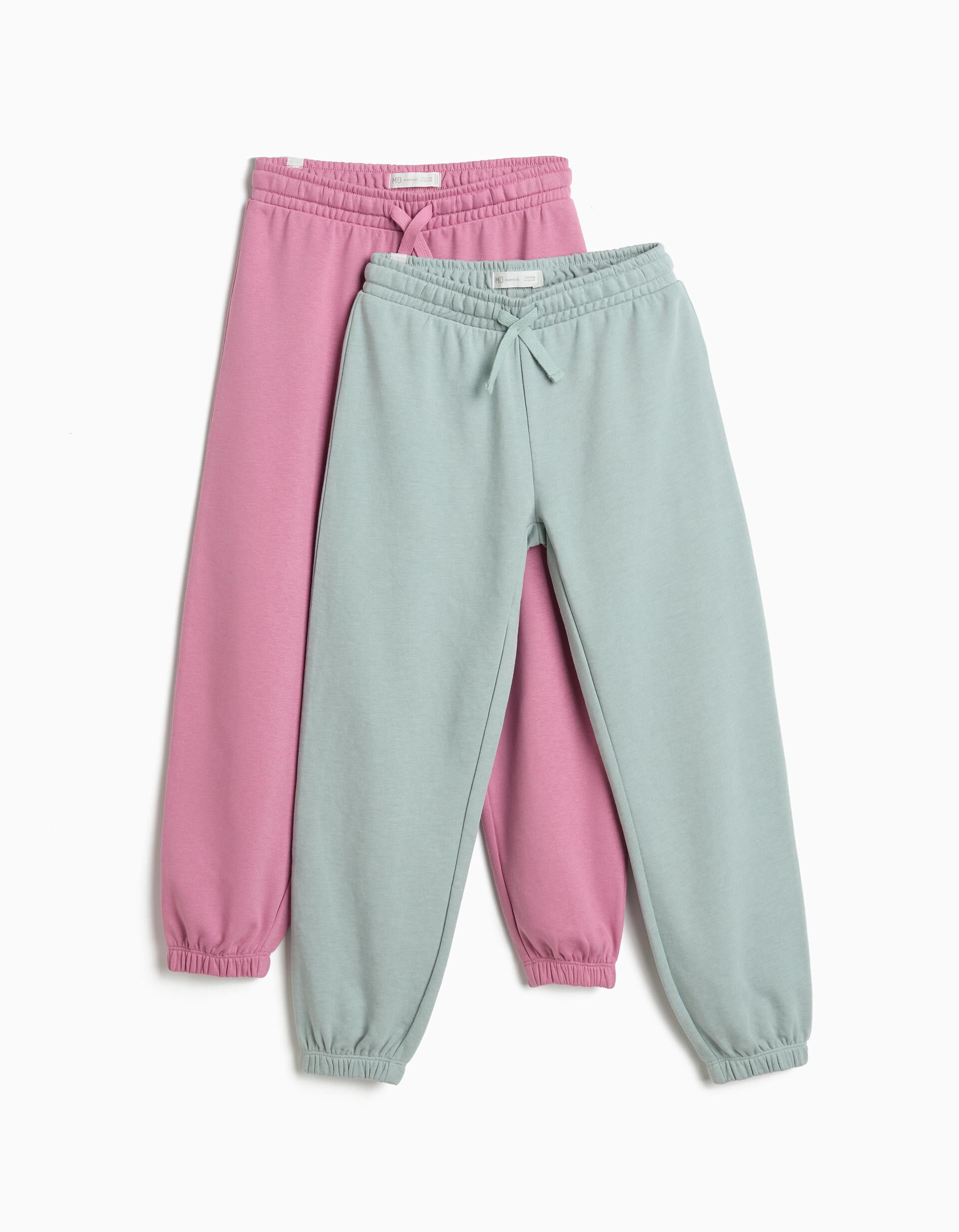 Comprar Online Pack 2 Joggings De Felpa, Menina, Verde Claro