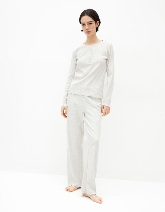 Comprar Online Pijama Canelado, Mulher, Branco