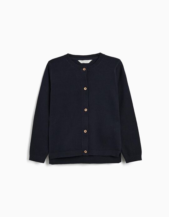 Comprar Online Casaco de Tricot, Menina, Azul Escuro