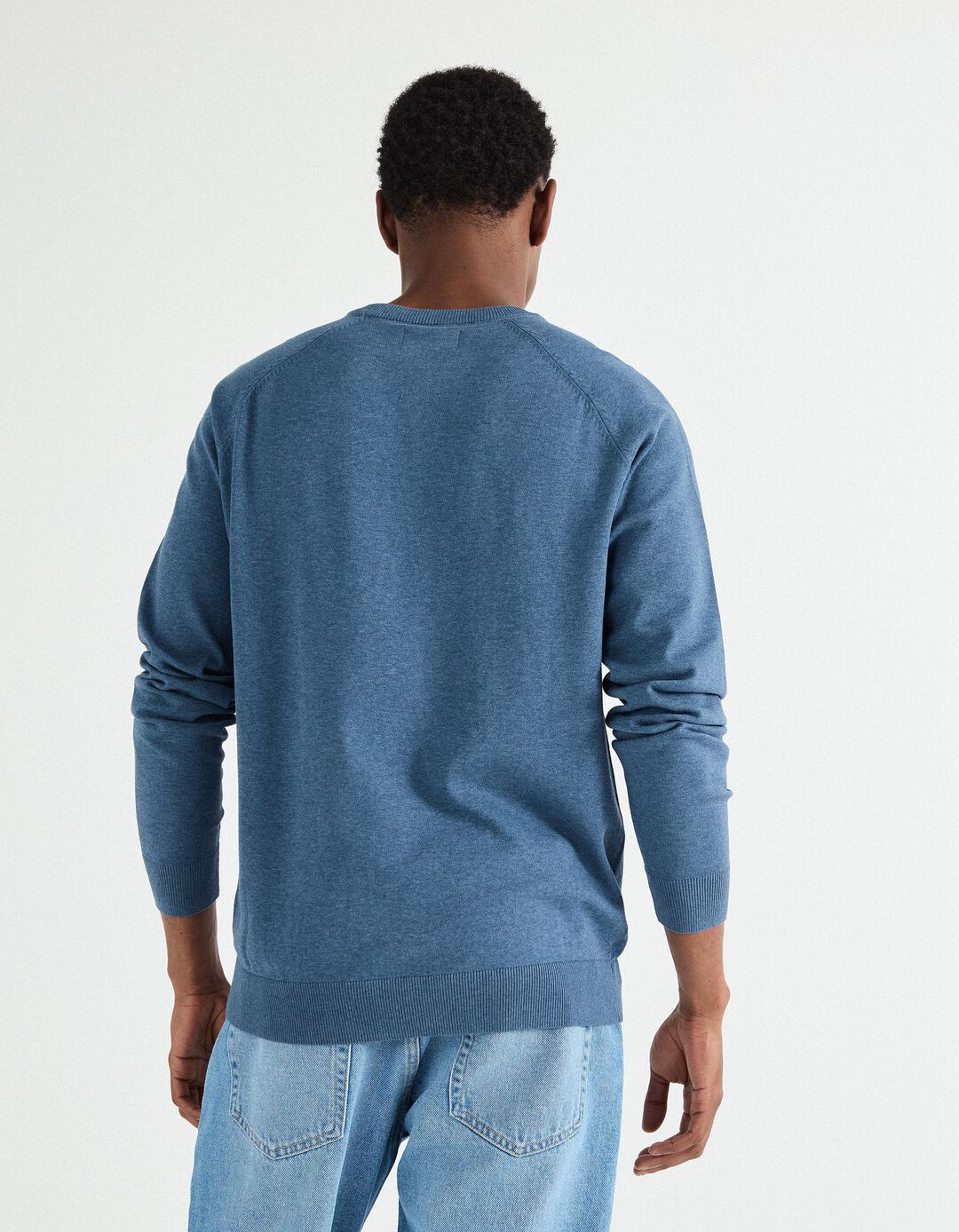 Camisola de Malha, Homem, Azul