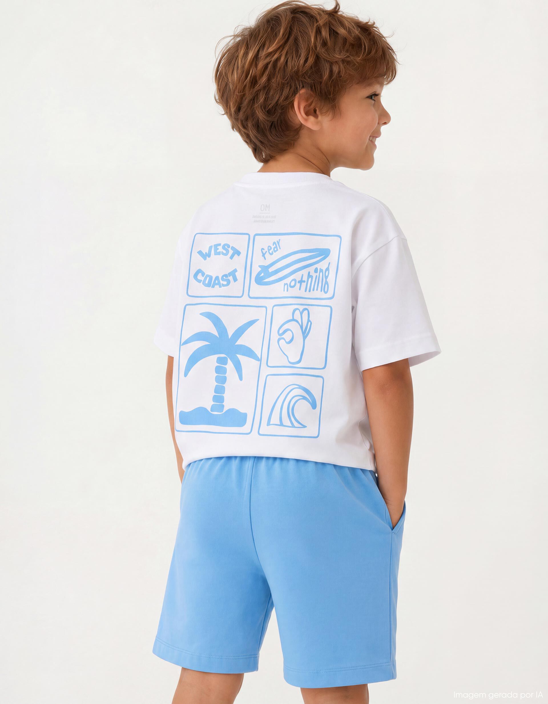 Comprar Online Conjunto T-shirt e Cal&ccedil;&otilde;es, Menino, Azul Claro