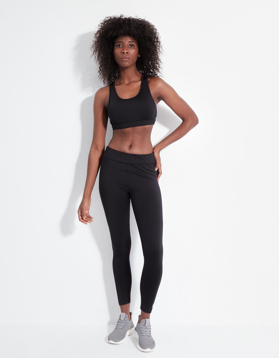 Leggings de Desporto, Mulher, Preto