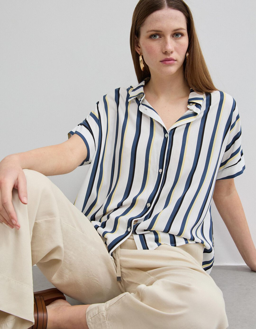 Blusa, Mulher, Bege Claro