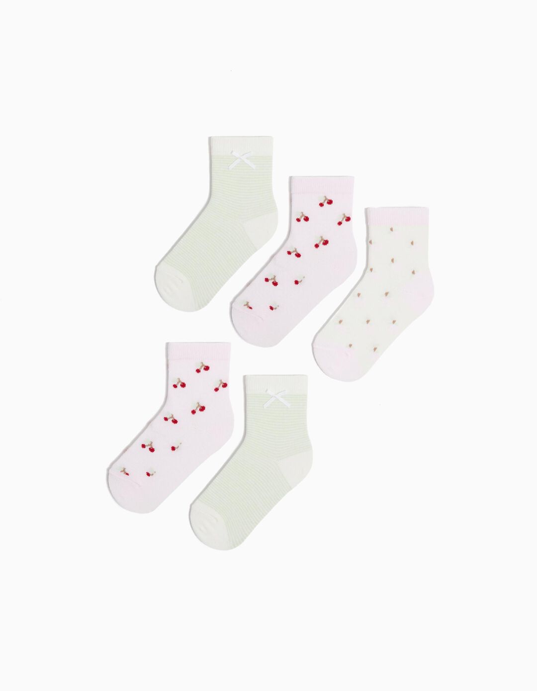 Pack 5 Pares de Meias, Menina, Multicor