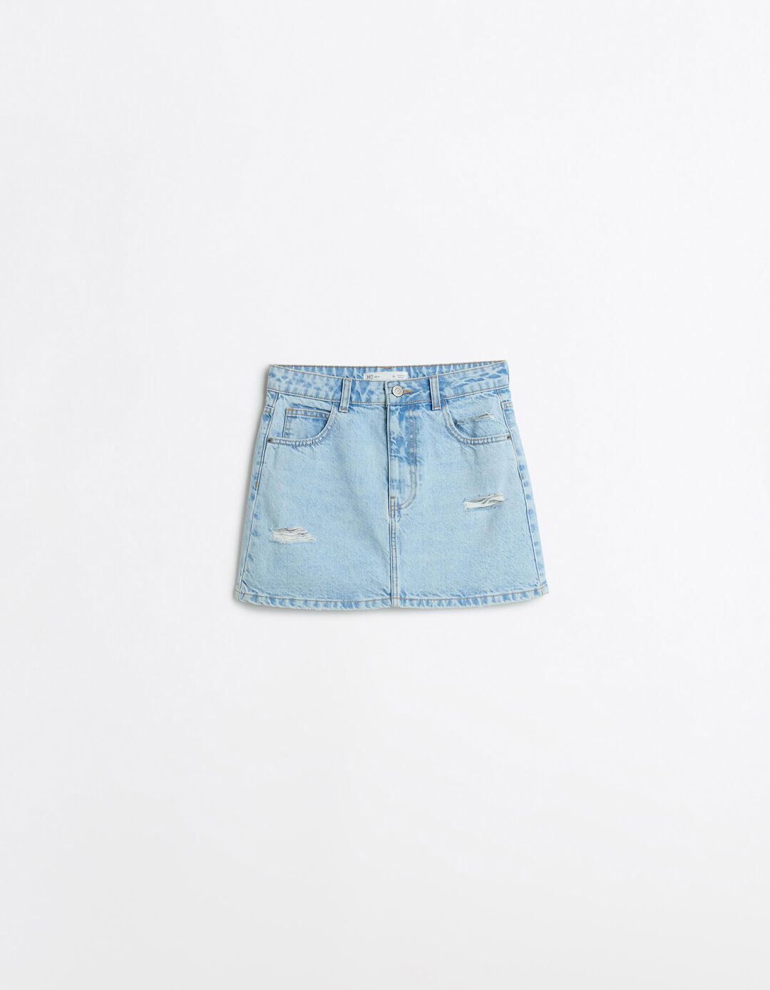 Mini Saia de Ganga, Mulher, Azul Claro