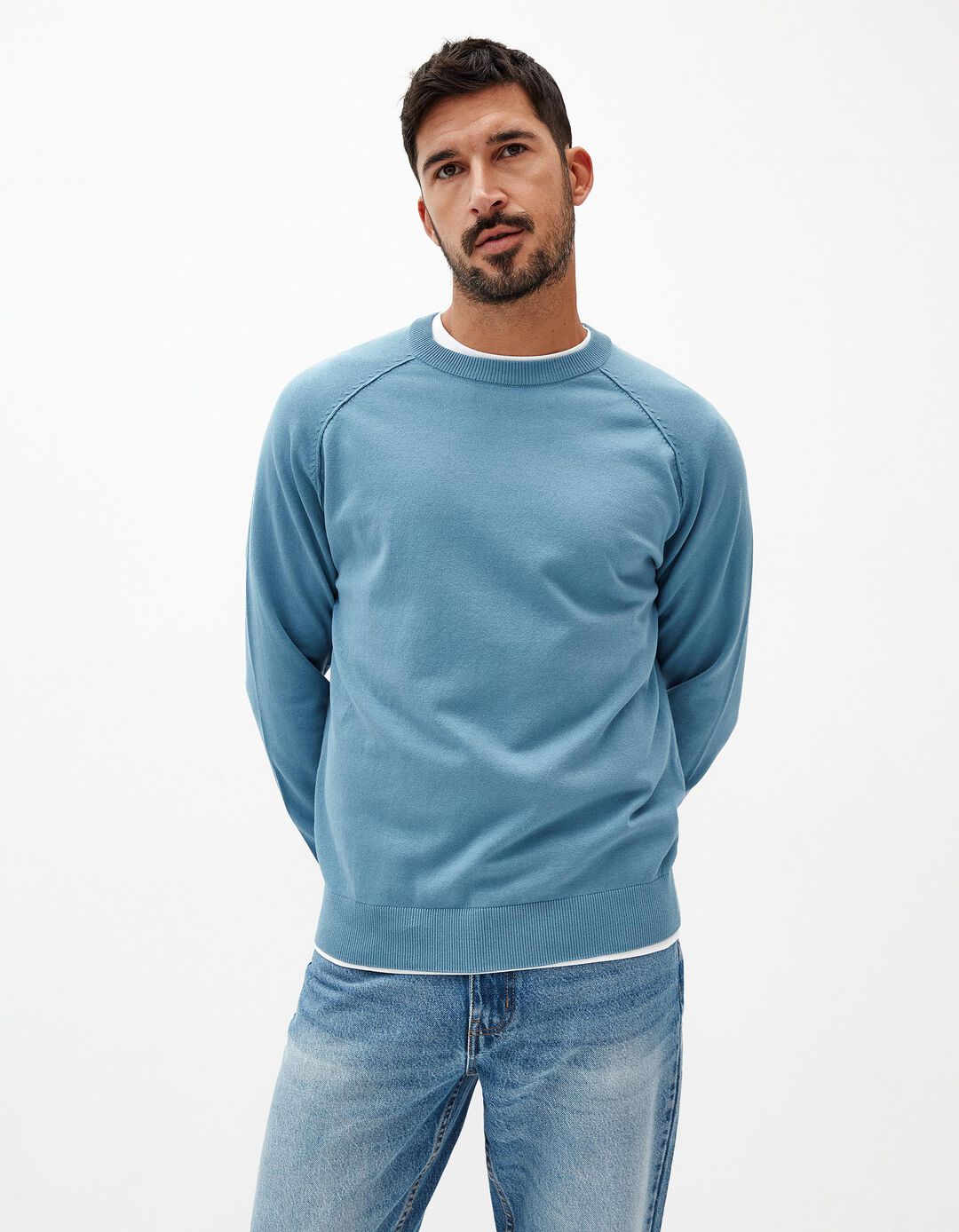 Camisola, Homem, Azul