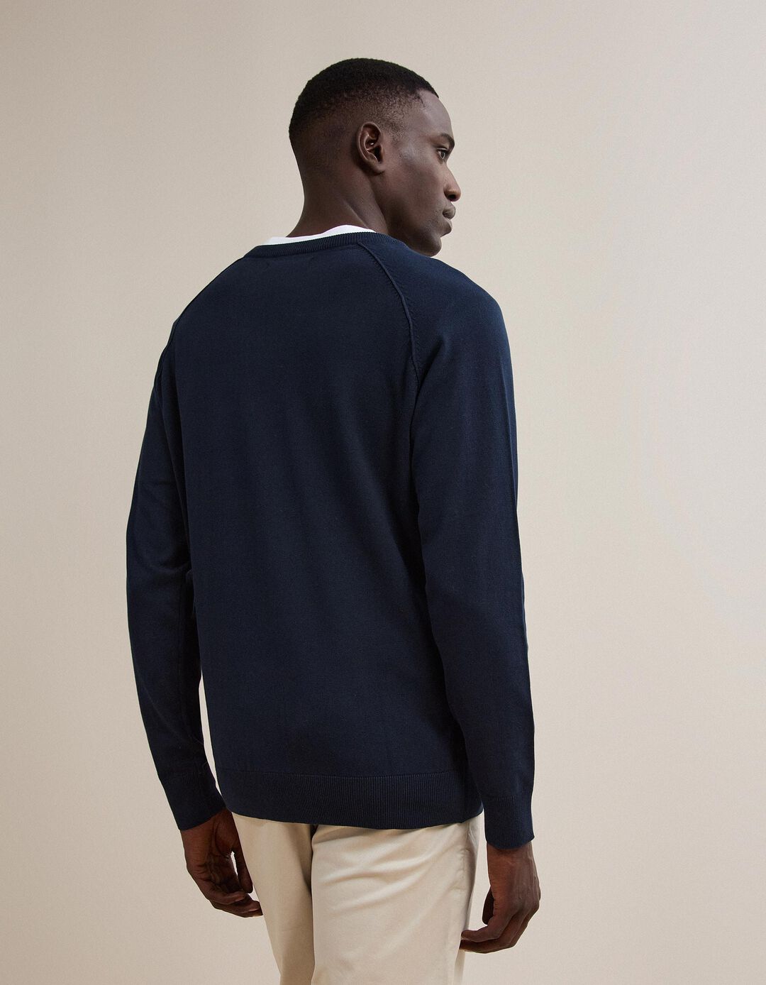 Camisola De Malha, Homem, Azul Escuro