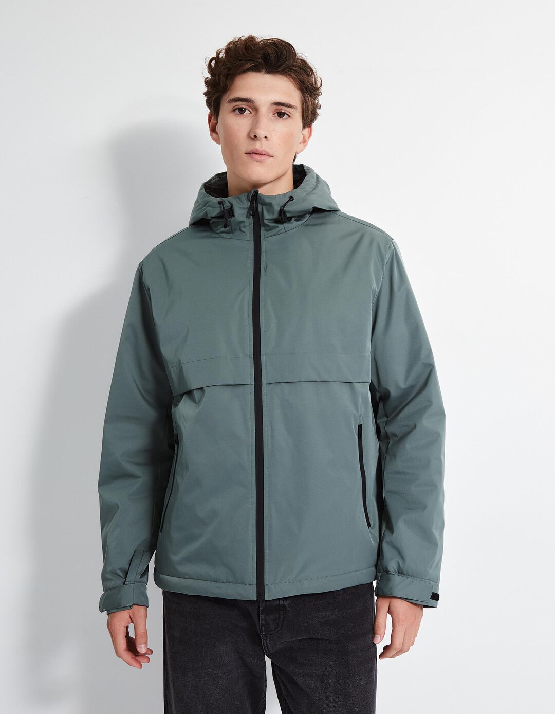 Parka Náutica Capuz, Homem, Verde Escuro