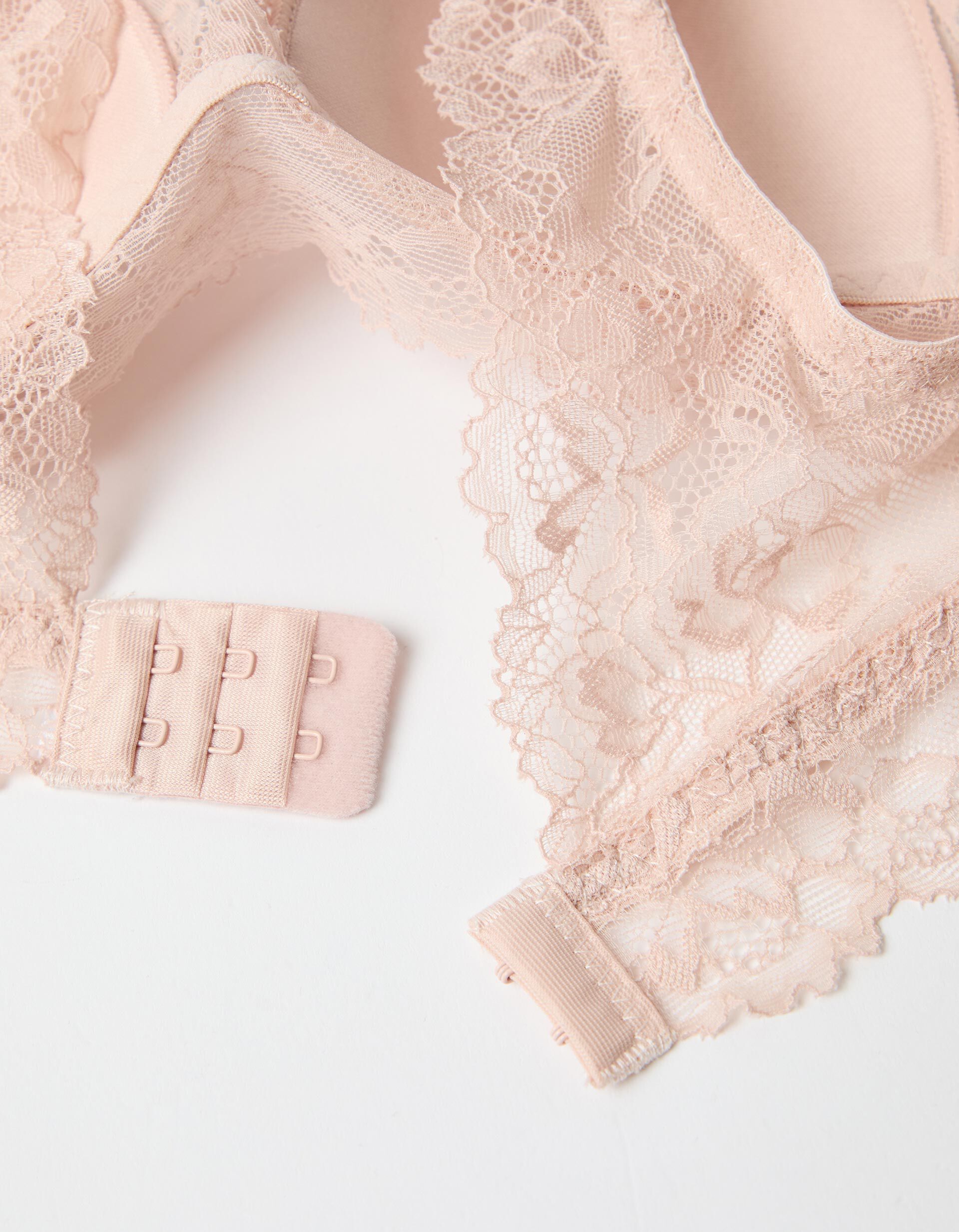 Comprar Online Soutien Bralette com Renda, Mulher, Rosa Claro