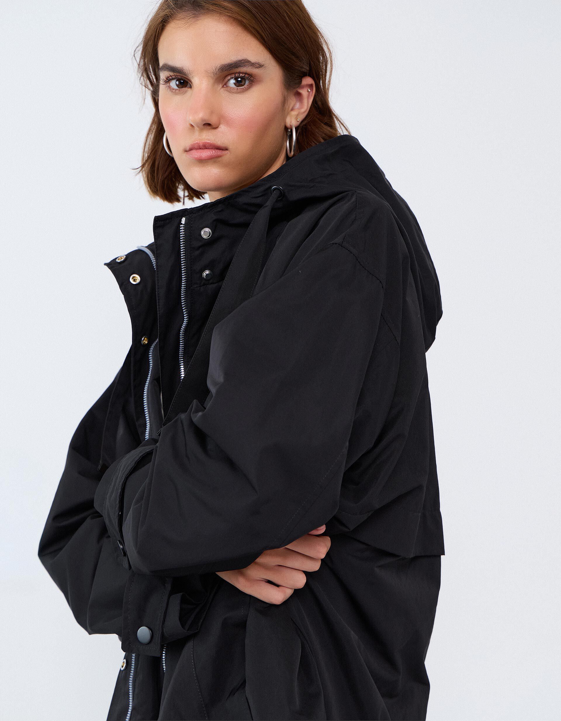 Comprar Online Parka Comprida, Mulher, Preto