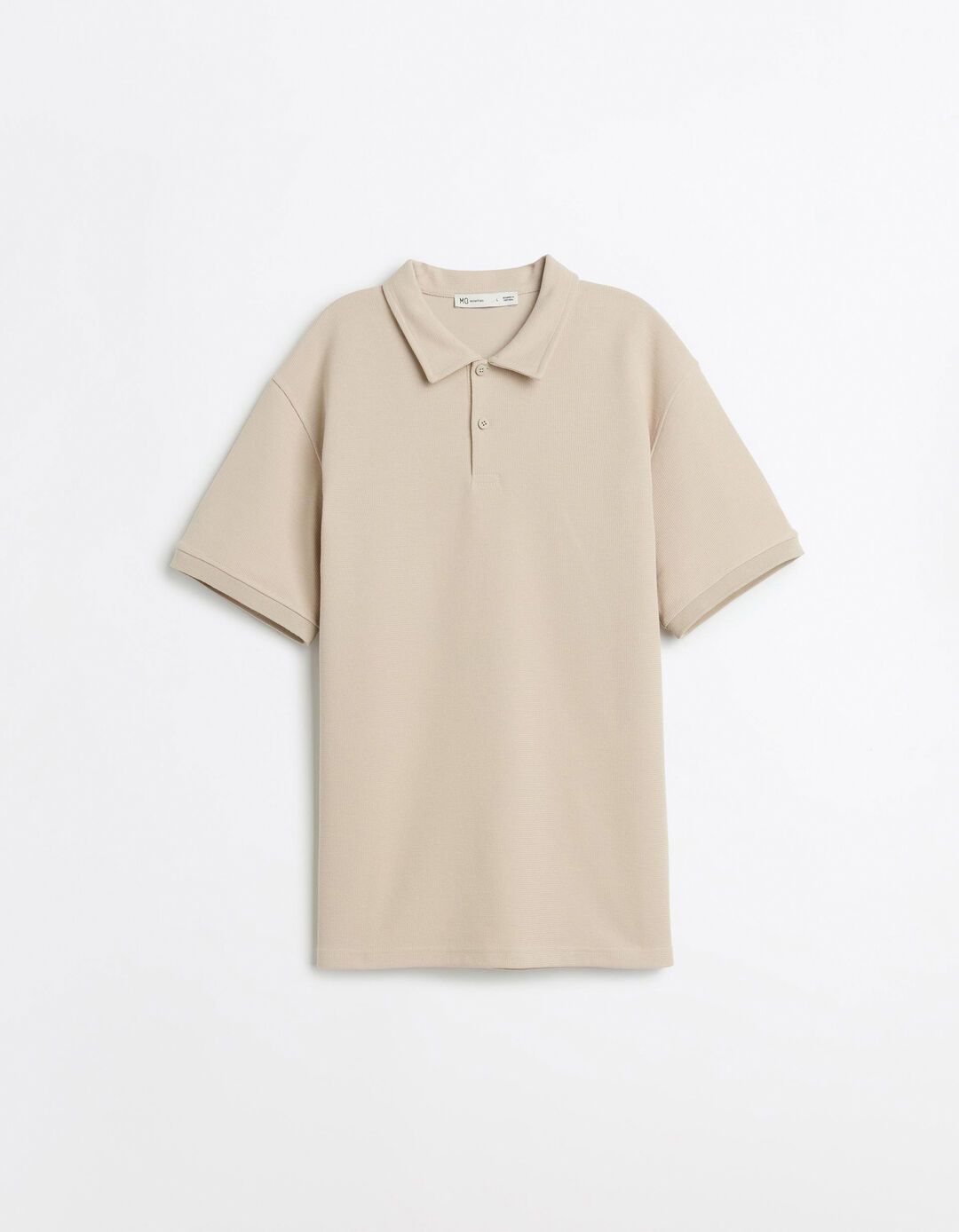 Polo Waffle, Homem, Bege Claro
