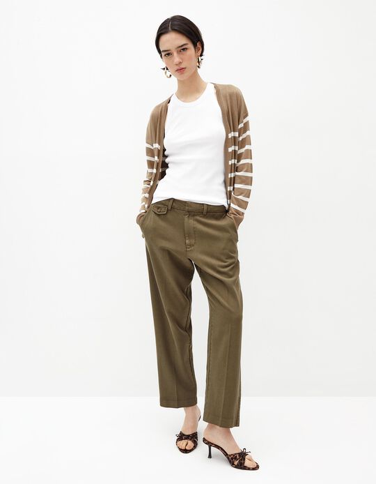 Comprar Online Calças, Mulher, Verde Escuro