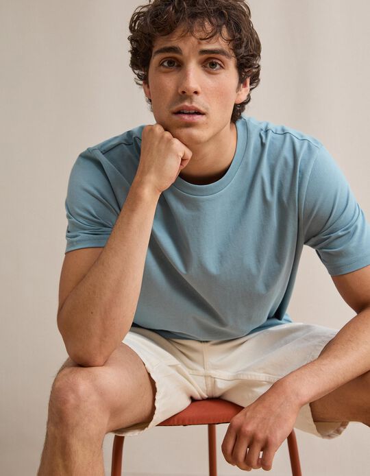 Comprar Online T-shirt Manga Curta, Homem, Azul Claro