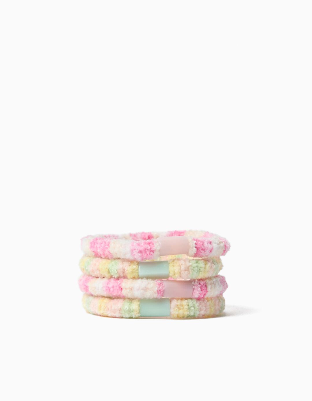 Pack 4 El&aacute;sticos, Menina, Multicor