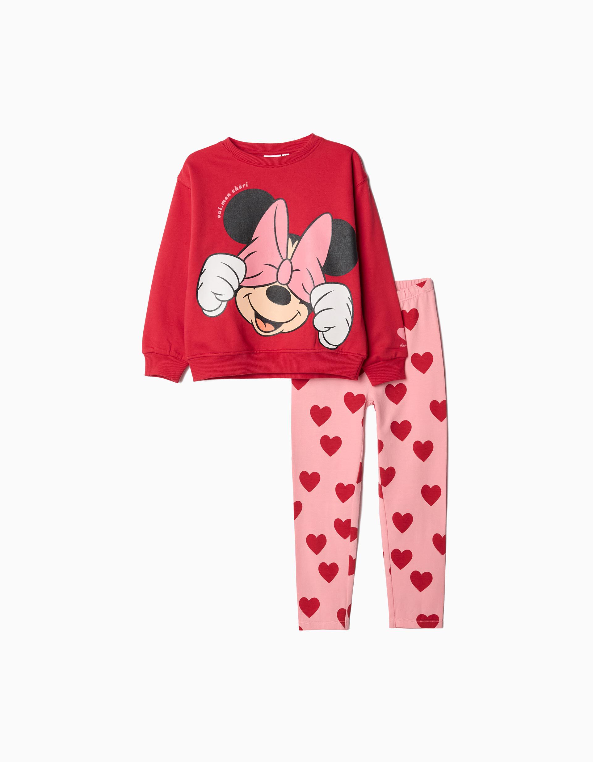 Comprar Online Conjunto Sweatshirt e Leggings 'Disney', Menina, Vermelho