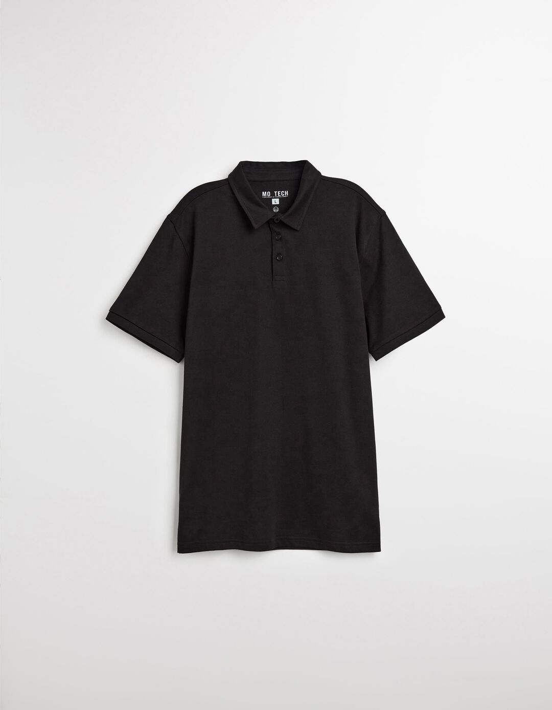 Polo Coolmax®, Homem, Preto