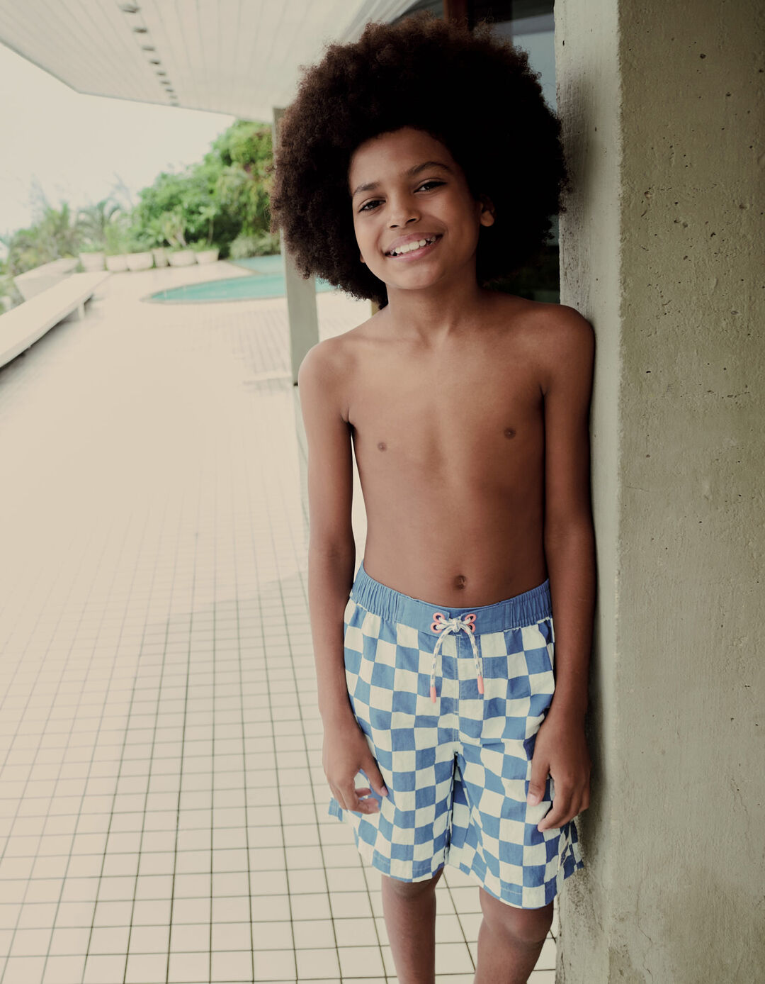 Cal&ccedil;&otilde;es de Banho 'Boardshort', Menino, Azul