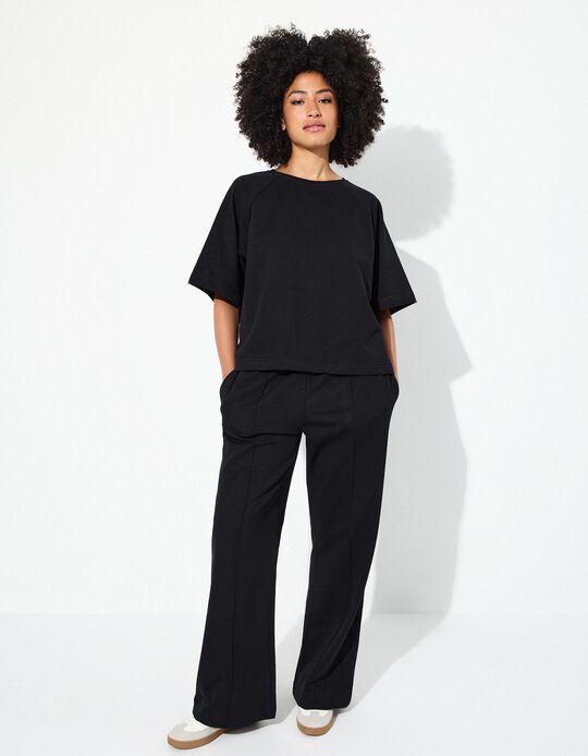 Comprar Online Joggers Wide Leg, Mulher, Preto