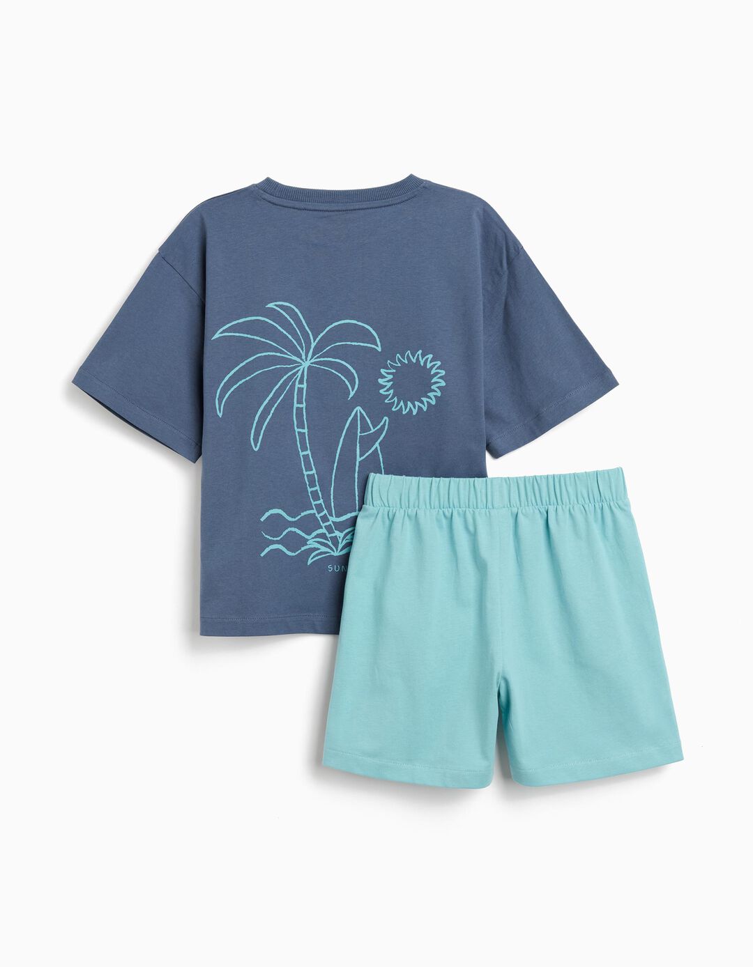 Conjunto T-Shirt e Calções, Menino, Azul