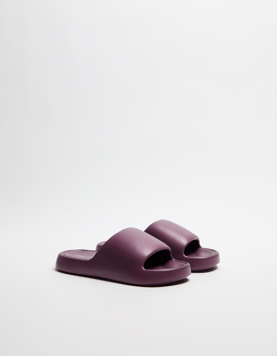 Chinelos de borracha Plataforma, Mulher, Roxo Escuro
