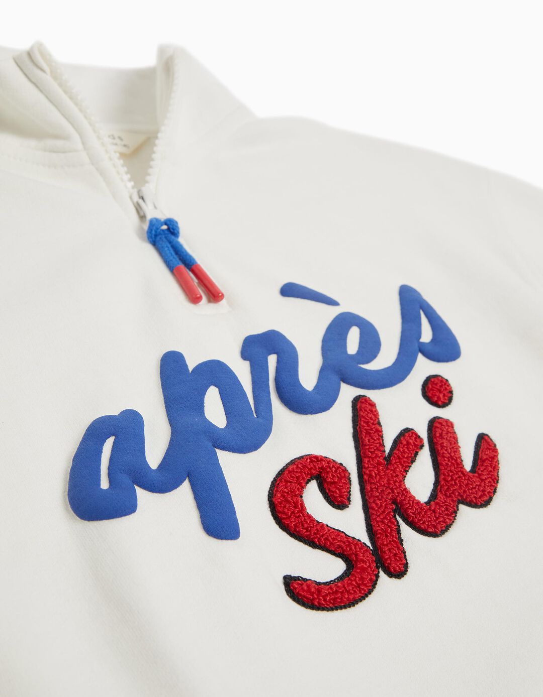 Sweatshirt Fecho de Correr, Menina, Branco