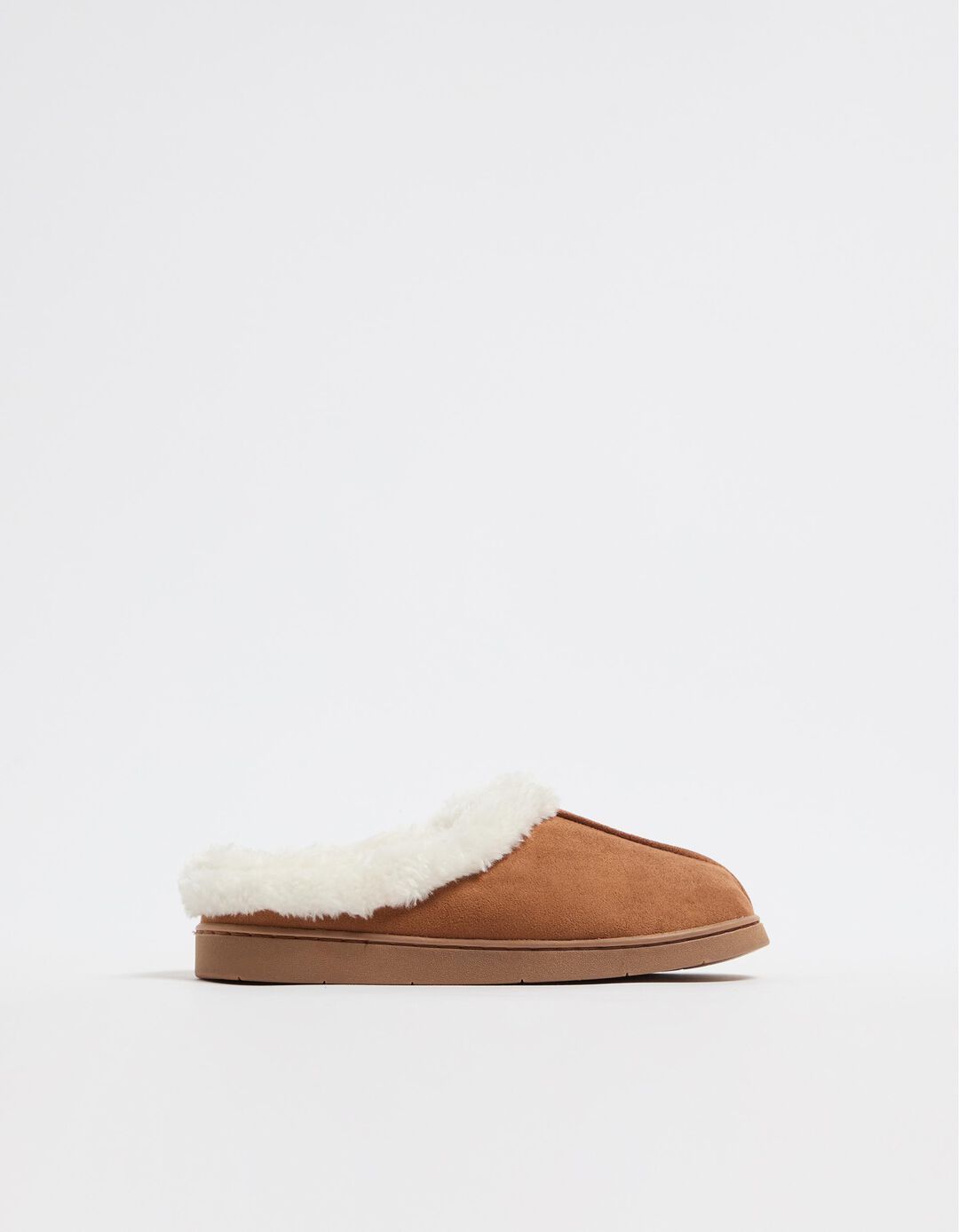 Chinelos Interior Sherpa, Mulher, Bege