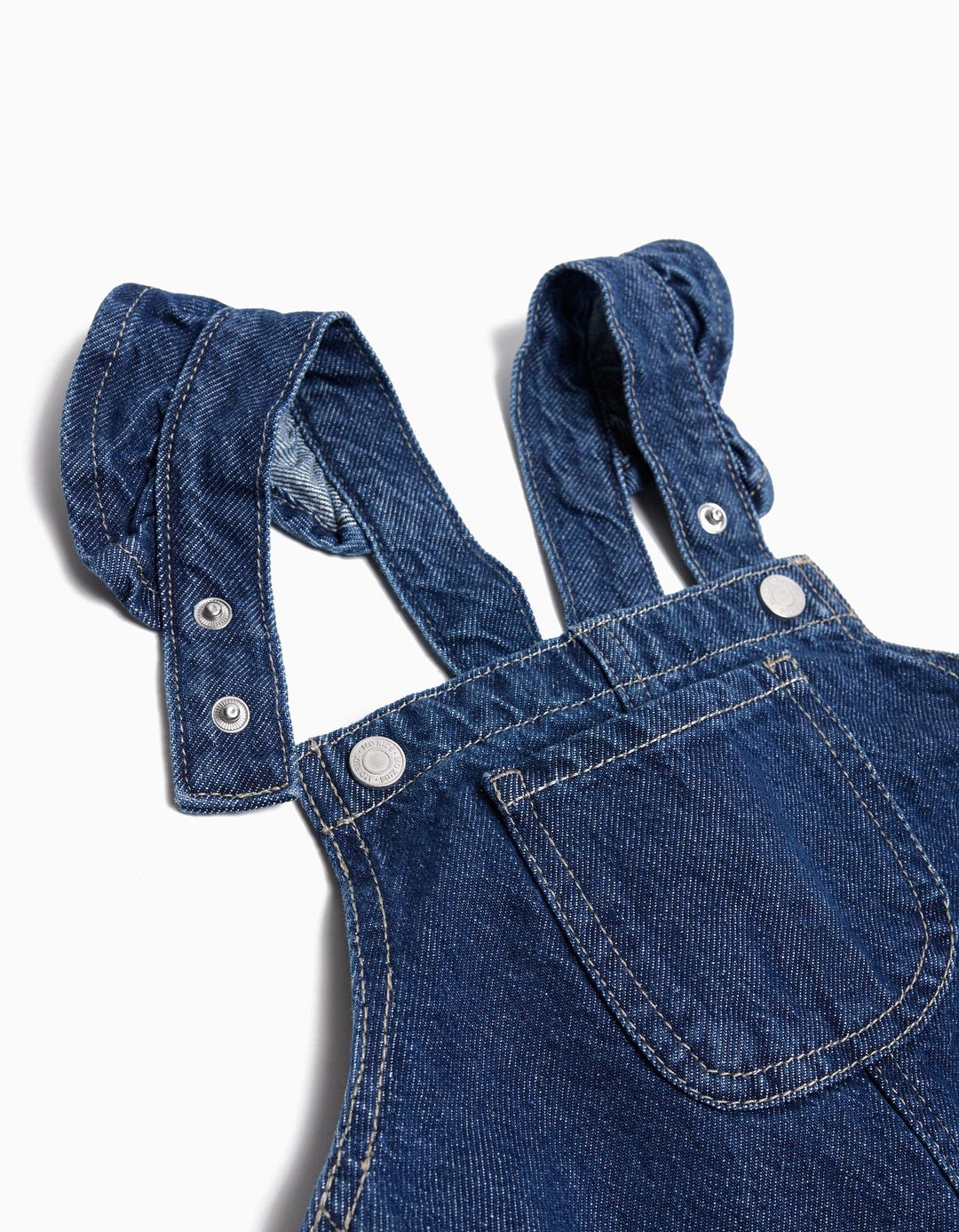 Vestido de Ganga sem Mangas, Menina, Azul Escuro